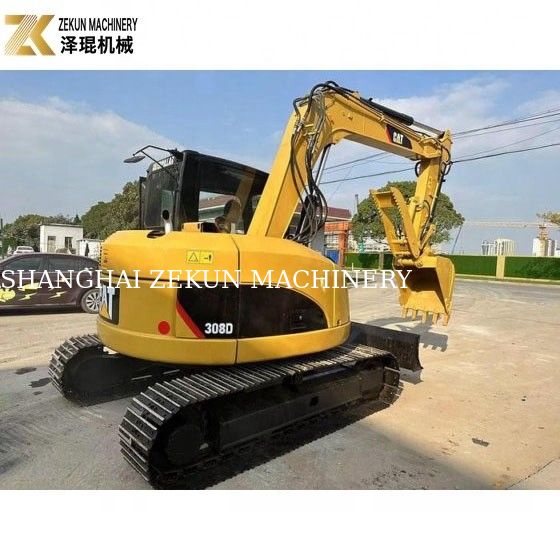 Utilisé 8 tonnes CAT 308 Excavateur à rampe 308D mini-bagger avec des performances excellentes