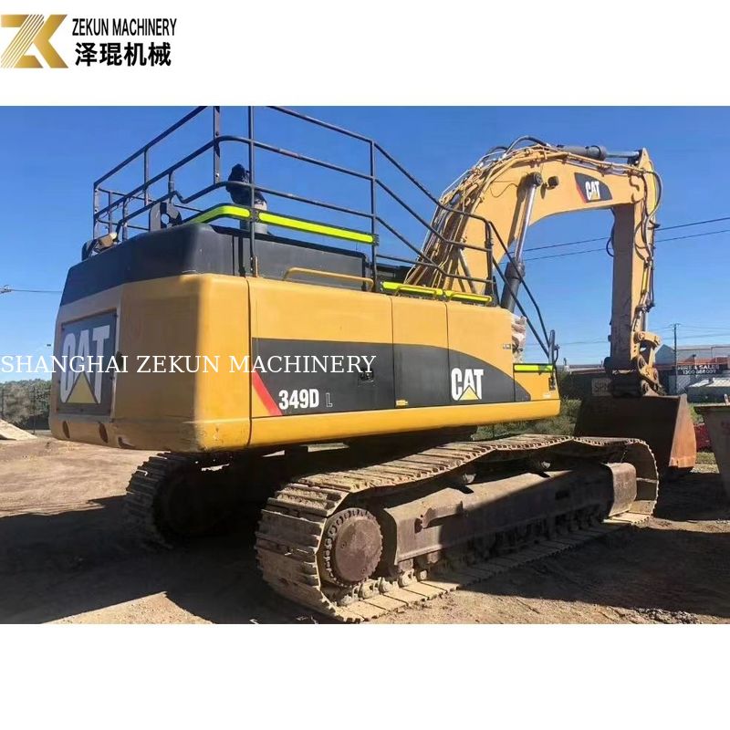 Excavateur CAT 349E d'occasion de 49 tonnes avec peinture originale à vendre