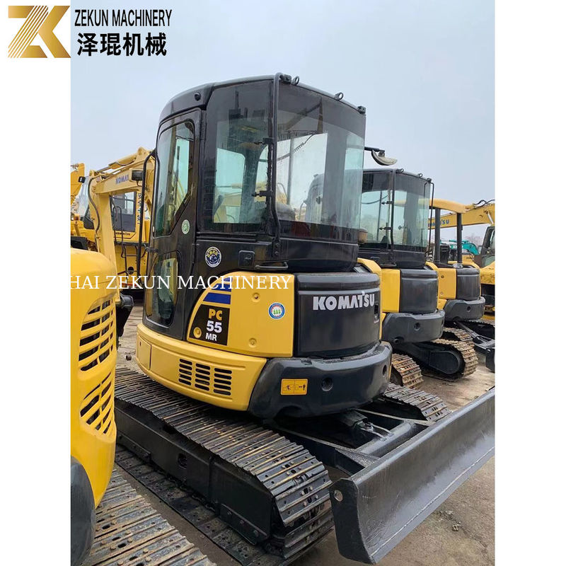 Excavateur Komatsu PC55MR-2 d'occasion avec 28,5 kW de puissance et une capacité de seau de 0,2 m3