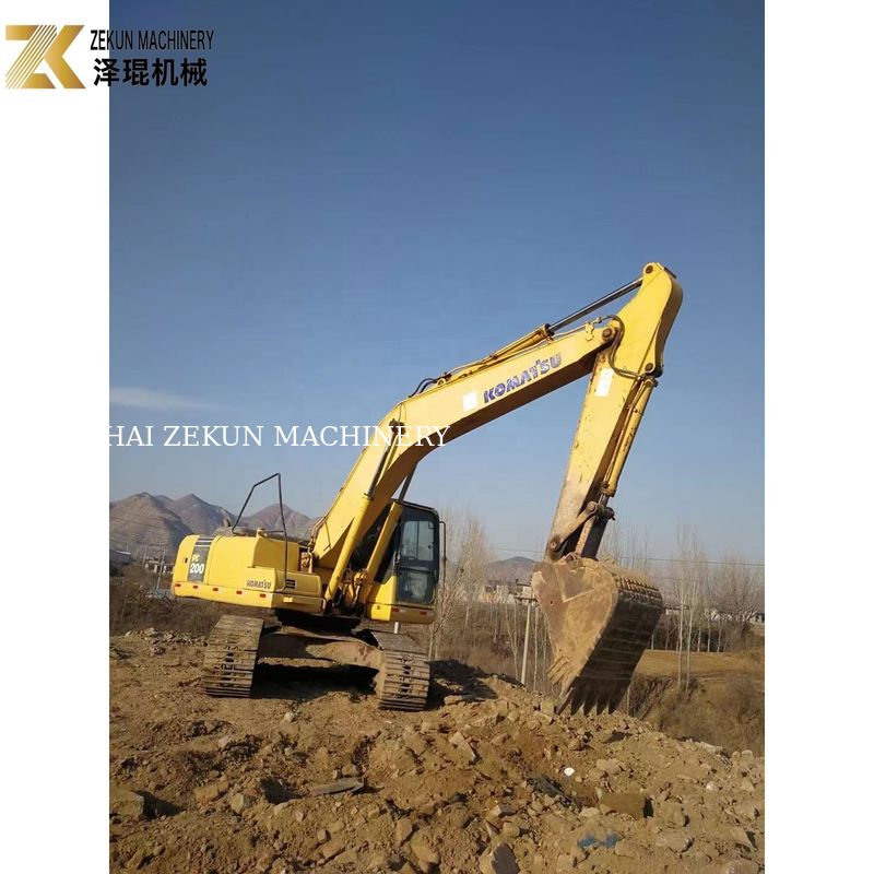 Excavateur à chenilles Komatsu PC200-7 de 20 tonnes utilisé en 2015 pour les machines de construction