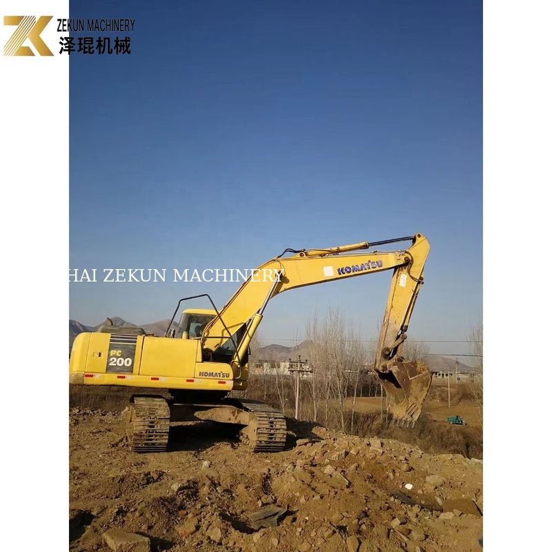 Excavateur à chenilles Komatsu PC200-7 de 20 tonnes utilisé en 2015 pour les machines de construction