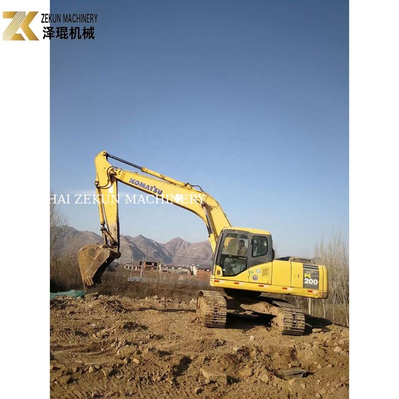 Excavateur à chenilles Komatsu PC200-7 de 20 tonnes utilisé en 2015 pour les machines de construction