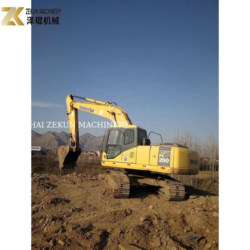 Excavateur à chenilles Komatsu PC200-7 de 20 tonnes utilisé en 2015 pour les machines de construction