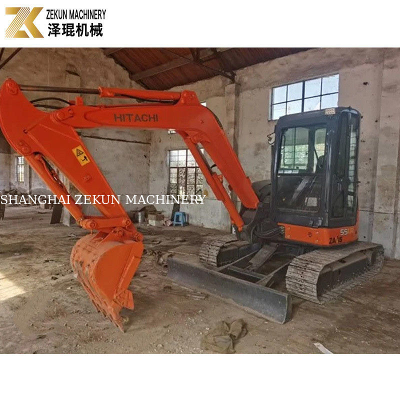 33.1Kw de puissance Hitachi ZX55 Excavator 5,5 tonnes Mini Bagger avec 2001-4000 heures de travail