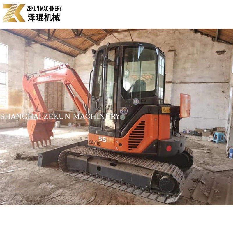 33.1Kw de puissance Hitachi ZX55 Excavator 5,5 tonnes Mini Bagger avec 2001-4000 heures de travail