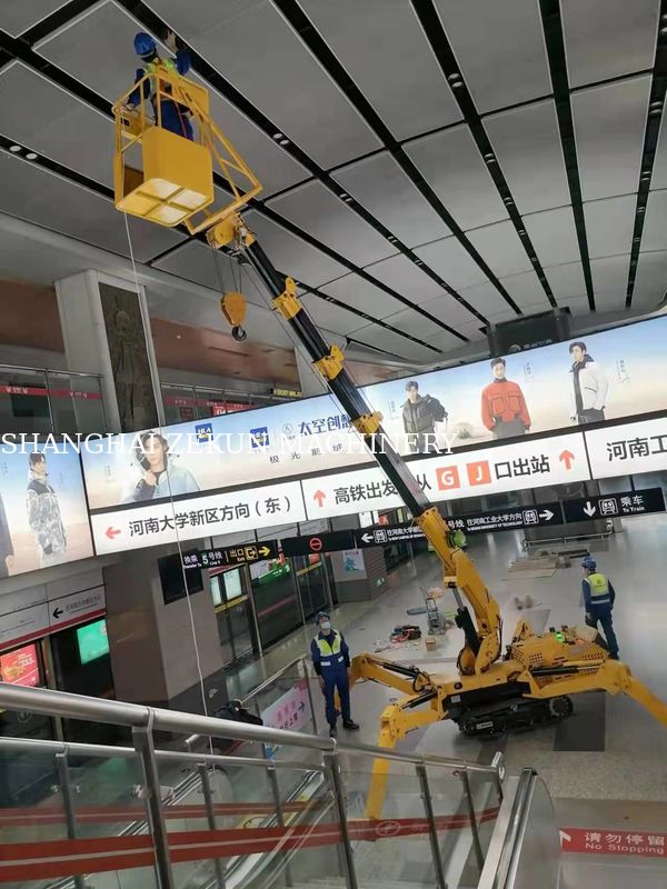 Crane à rampe mini-araignée KB8.0 Crane hydraulique pour max. Hauteur de levage 15,7 m