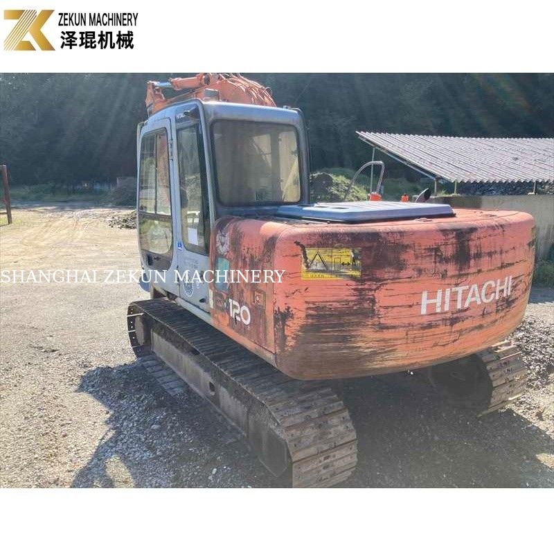 Couleur d'origine 12 tonnes d'excavatrice utilisée Hitachi EX 120 EX120-5 avec moteur ISUZU de 60,5 kW