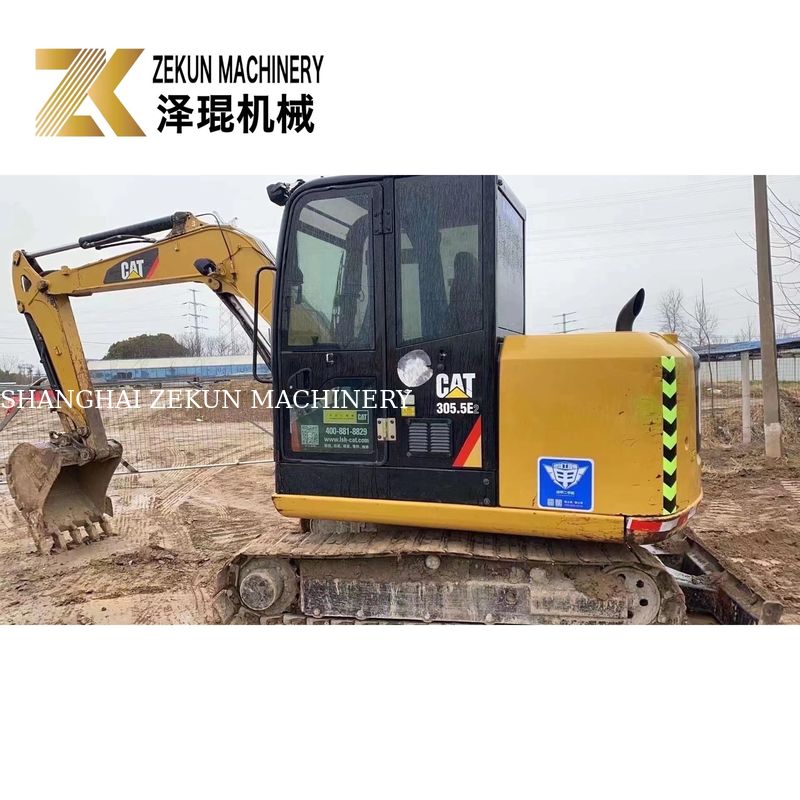 Utilisé CAT 305.5E2 Mini Excavator Tracé 305.5 5380 KG Poids de la machine 32KW Puissance