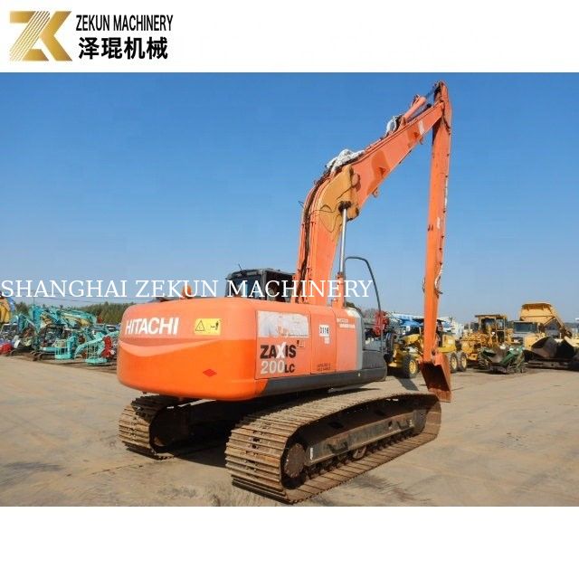Excavateur à bras long original ZX200LC-3 de 20 tonnes de capacité et longue portée