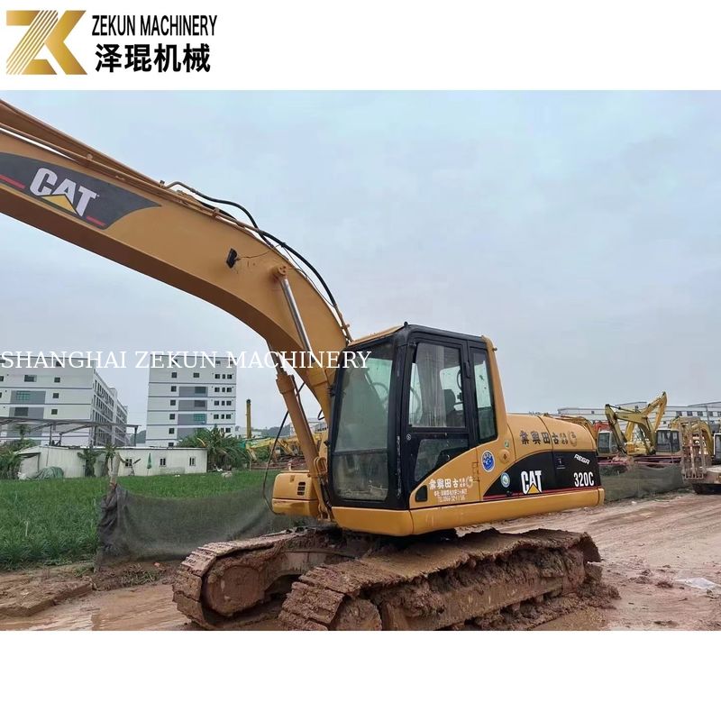 110KW Équipement lourd utilisé CAT320 Excavateur Caterpillar 320C Heures de travail 4001-6000