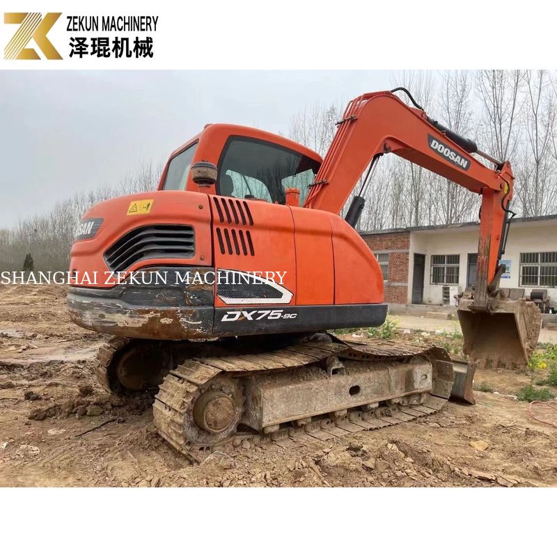 Excavateur Doosan 55 de 5 tonnes DH55 Excavateur Doosan d'occasion 0,175M3 Seau