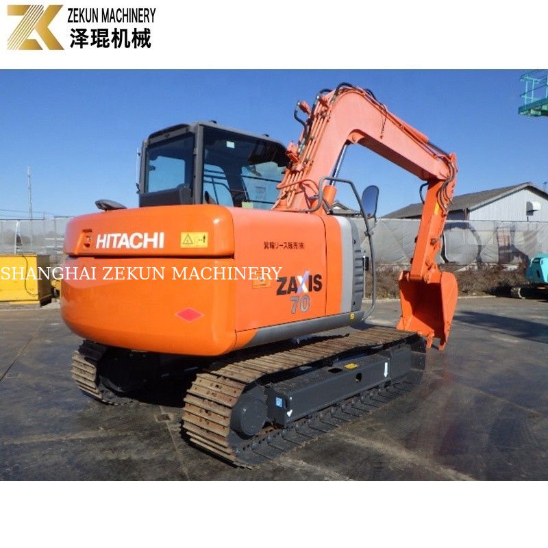 Petite mini excavatrice de 7 tonnes Hitachi Zaxis 70 Crawler ZX70 avec 2001-4000 heures de travail