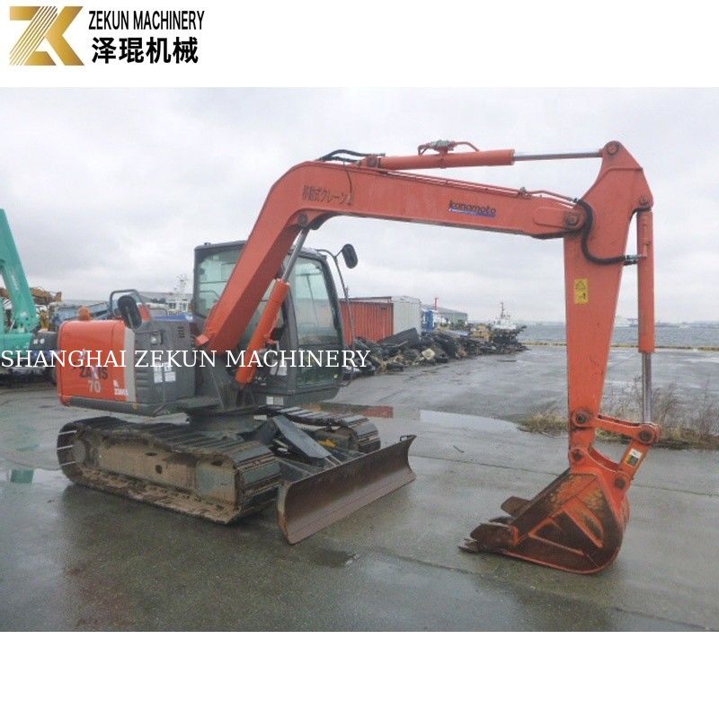 7 tonnes Hitachi ZX 70 Excavator avec pouce et puissant moteur ISUZU pour petit seau