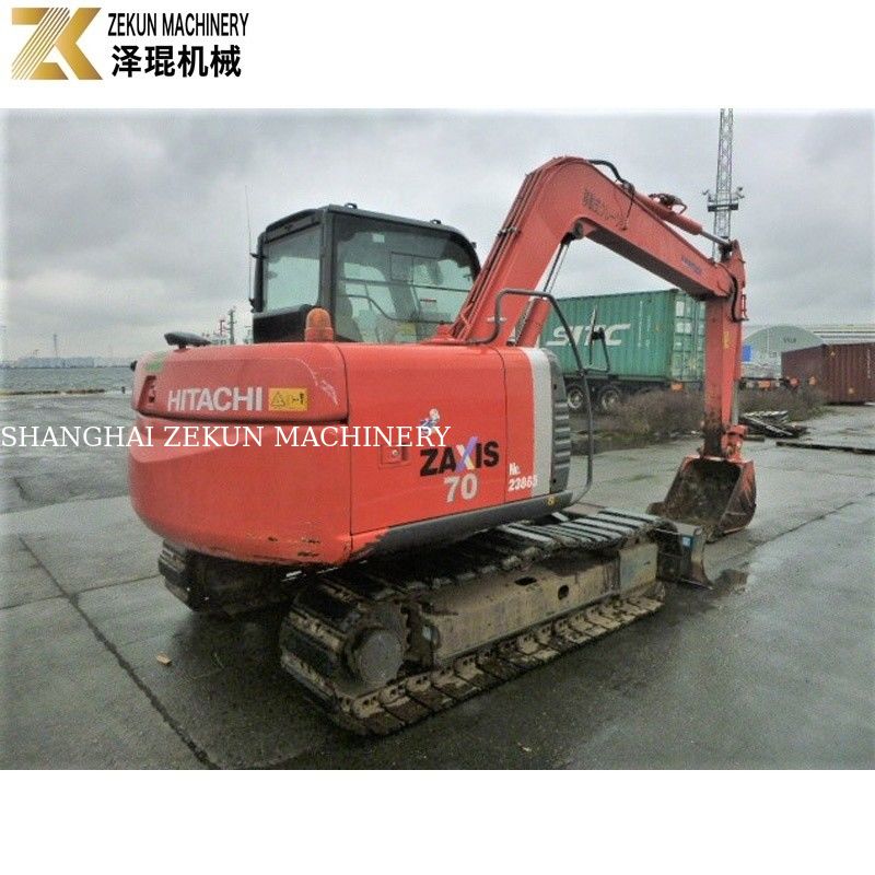 7 tonnes Hitachi ZX 70 Excavator avec pouce et puissant moteur ISUZU pour petit seau