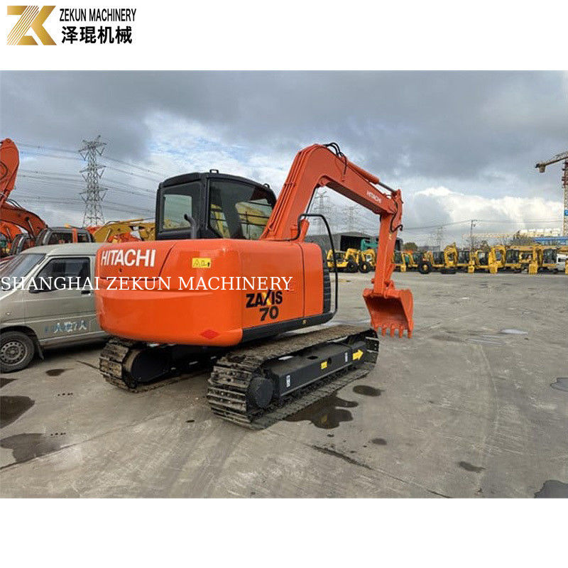 Excavateur Hitachi ZX70 d'occasion avec moteur ISUZU et pompe hydraulique originale au Japon