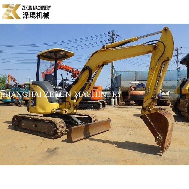 Excavatrice miniature utilisée Komatsu PC35 3 tonnes Poids de fonctionnement 3700 kg Poids de la machine