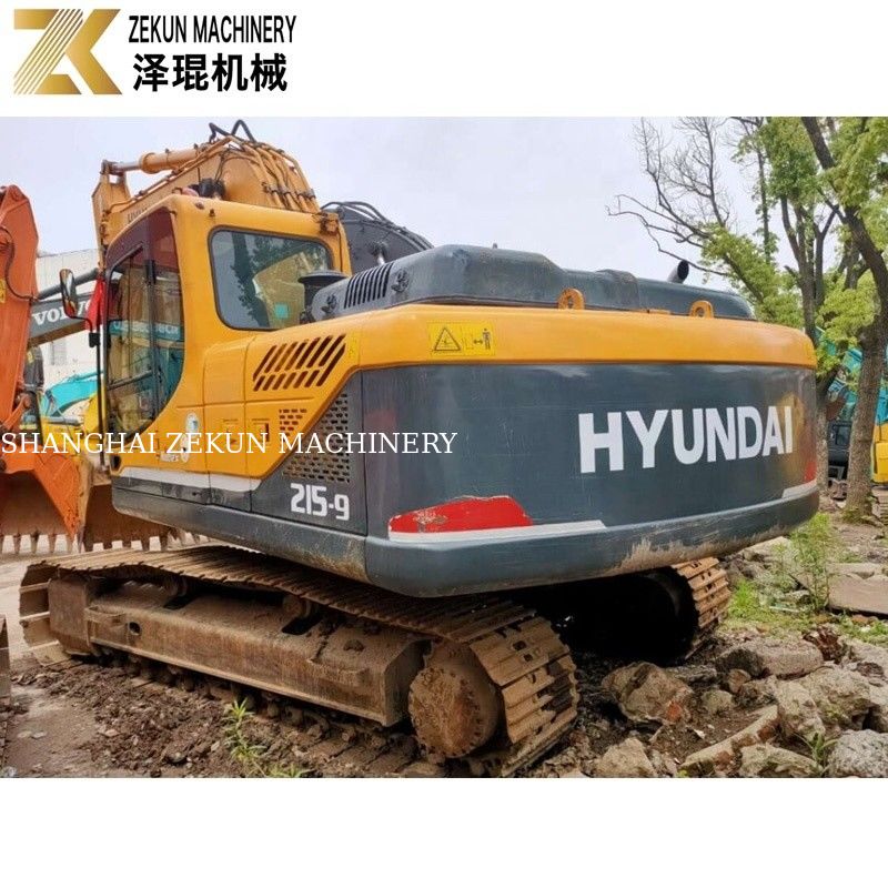 21 tonnes utilisées Hyundai 215 Excavator R215-9 Excavators d'occasion avec pompe d'origine