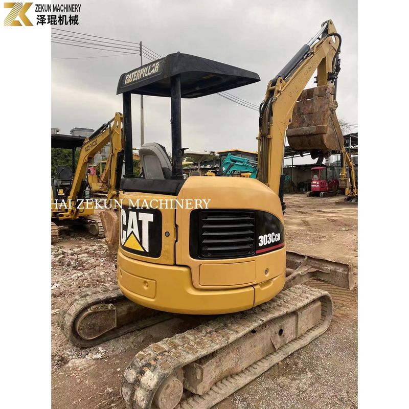 0.03M3 Capacité de seau CAT303 CCR 303E Mini-excavatrice d'occasion pour vos besoins