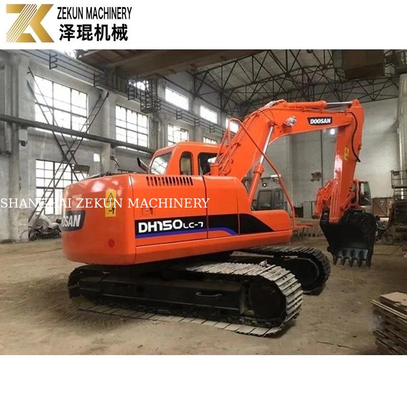 Excavateur original de 15 tonnes utilisé Doosan DH150 avec Jack Hammer DH150-7 2017
