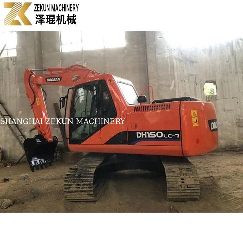 Excavateur original de 15 tonnes utilisé Doosan DH150 avec Jack Hammer DH150-7 2017