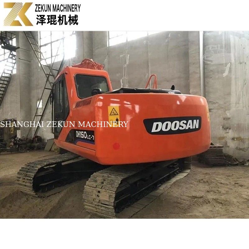 Excavateur original de 15 tonnes utilisé Doosan DH150 avec Jack Hammer DH150-7 2017