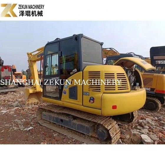 0.35m3 Bucket Utilisé Komatsu Excavator PC 70 8 7T Utilisé Komatsu Mini Excavator