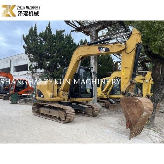 41.5KW Excavateur Cat 307 d'occasion 7 tonnes Excavateur à rampe d'occasion Construction