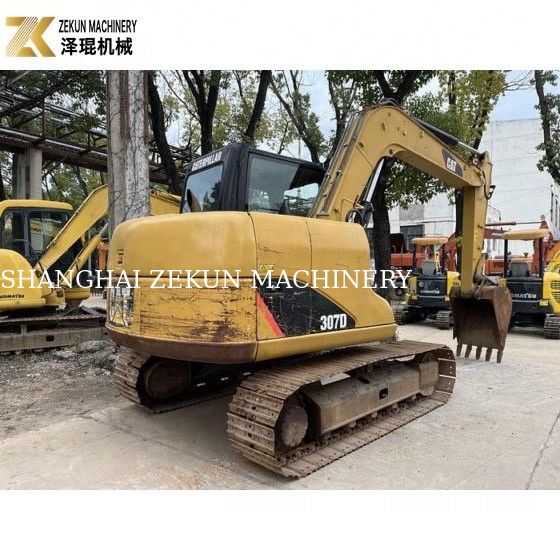 41.5KW Excavateur Cat 307 d'occasion 7 tonnes Excavateur à rampe d'occasion Construction