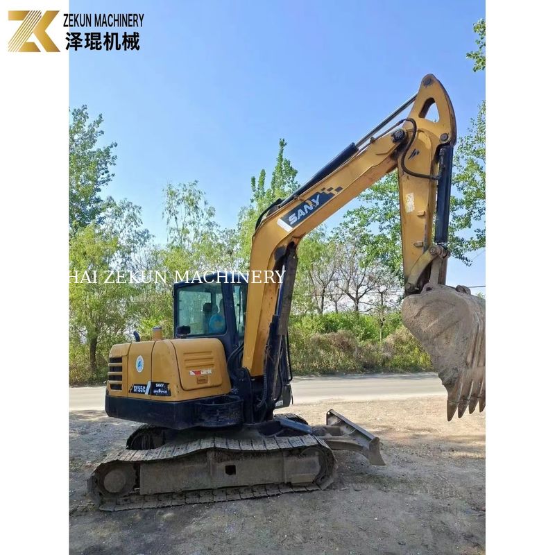 Peinture originale utilisée Sany SY55C-9 Excavator 5,5 tonnes Poids de fonctionnement
