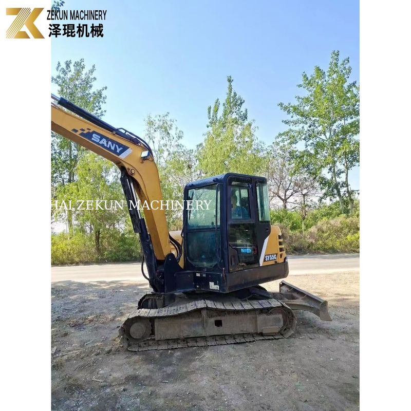 Peinture originale utilisée Sany SY55C-9 Excavator 5,5 tonnes Poids de fonctionnement