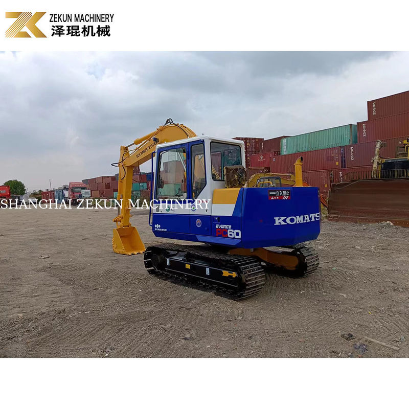 Excavatrice japonaise Komatsu PC60-6 à faible poids de 6 tonnes et en bon état