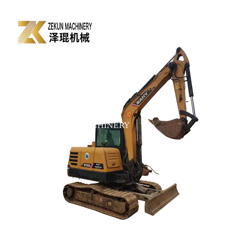 2021 SANY SY 55C Excavateur de 5,5 tonnes avec un temps de travail réduit