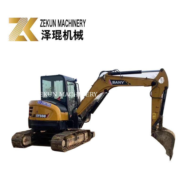 SANY SY55U 5.5T Mini-excavatrice d'occasion avec autre pompe hydraulique en bon état