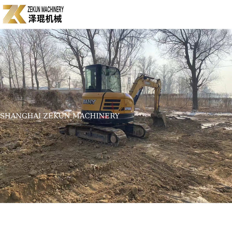SANY SY55U 5.5T Mini-excavatrice d'occasion avec autre pompe hydraulique en bon état