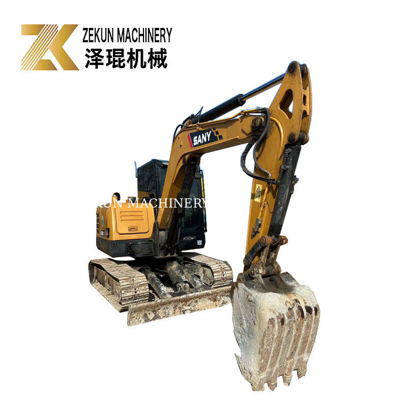SANY SY60C Pro 6 Tonnes Excavateur à rouleaux d'occasion 36KW Puissance Excavateurs d'occasion