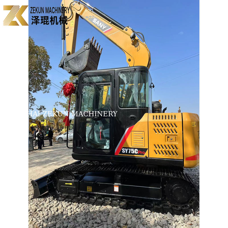 Sany SY75C Pro mini creuseuse à rouleaux de 7,5 tonnes avec moteur ISUZU