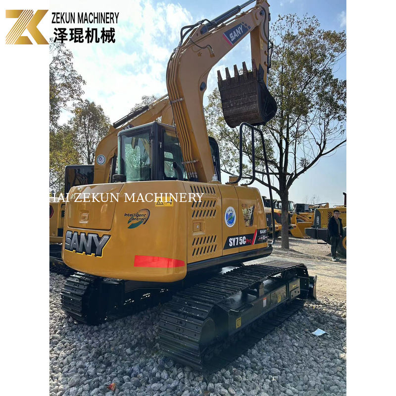 Sany SY75C Pro mini creuseuse à rouleaux de 7,5 tonnes avec moteur ISUZU