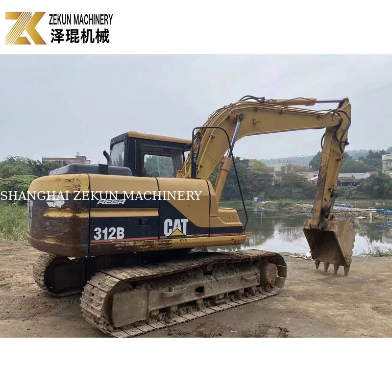 Année 2000 Cat 312B Excavateur à rouleaux d'occasion 12Ton 63KW Excavateur d'occasion