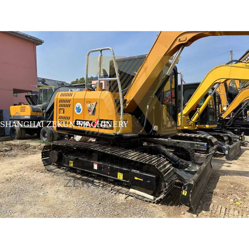 Excavateur Sany 75 C Pro d'occasion avec cylindre hydraulique original et moteur ISUZU