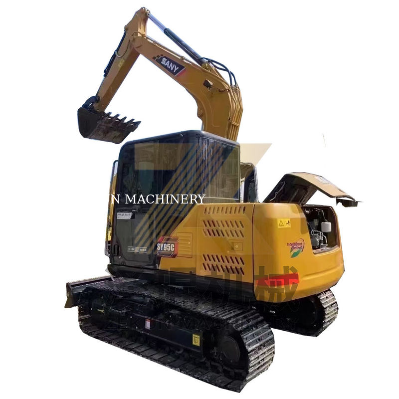 Autres excavatrices à cylindre hydraulique utilisées Sany SY95C Pro avec capacité de seau de 0,39 m3