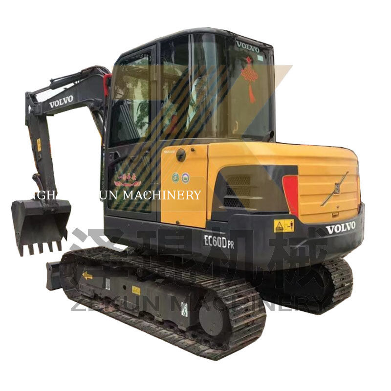 Autres mini-excavatrices à valve hydraulique utilisées Volvo EC55 EC60 avec des heures de travail réduites