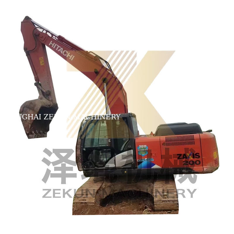 4475 Heures de travail utilisées Hitachi ZX200 ZX200-3 ZX200-6 Excavateur à rampe pour la construction