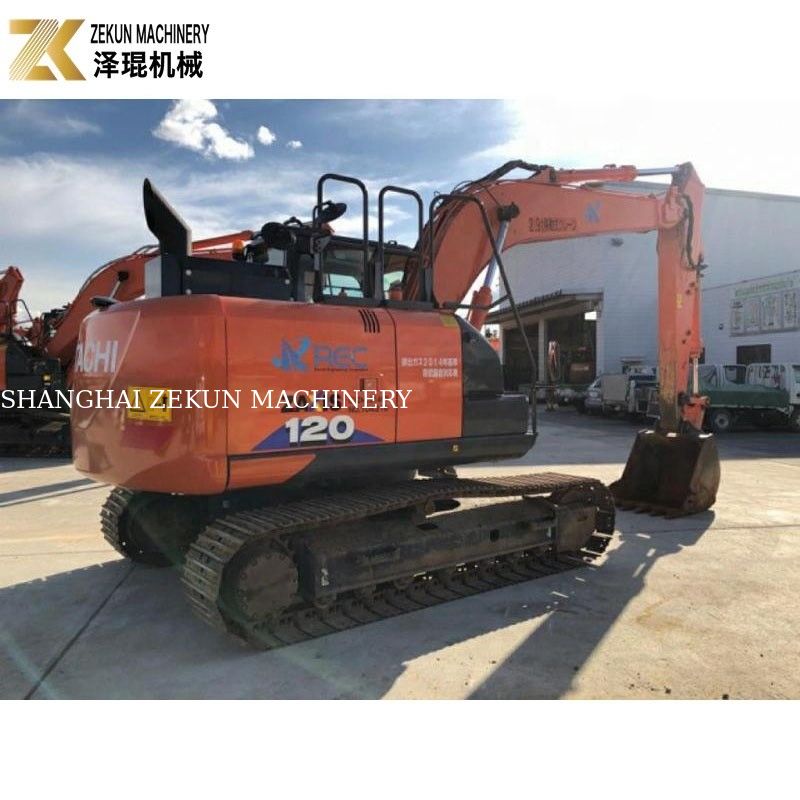 Excavateurs usés de 12 tonnes Hitachi ZX120 Excavateur ZX120-6 avec cylindre hydraulique d'origine