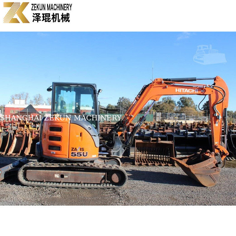 Excavateur de type mobile de type rampant Hitachi ZX55-5A avec une capacité de seau de 0,19 m3