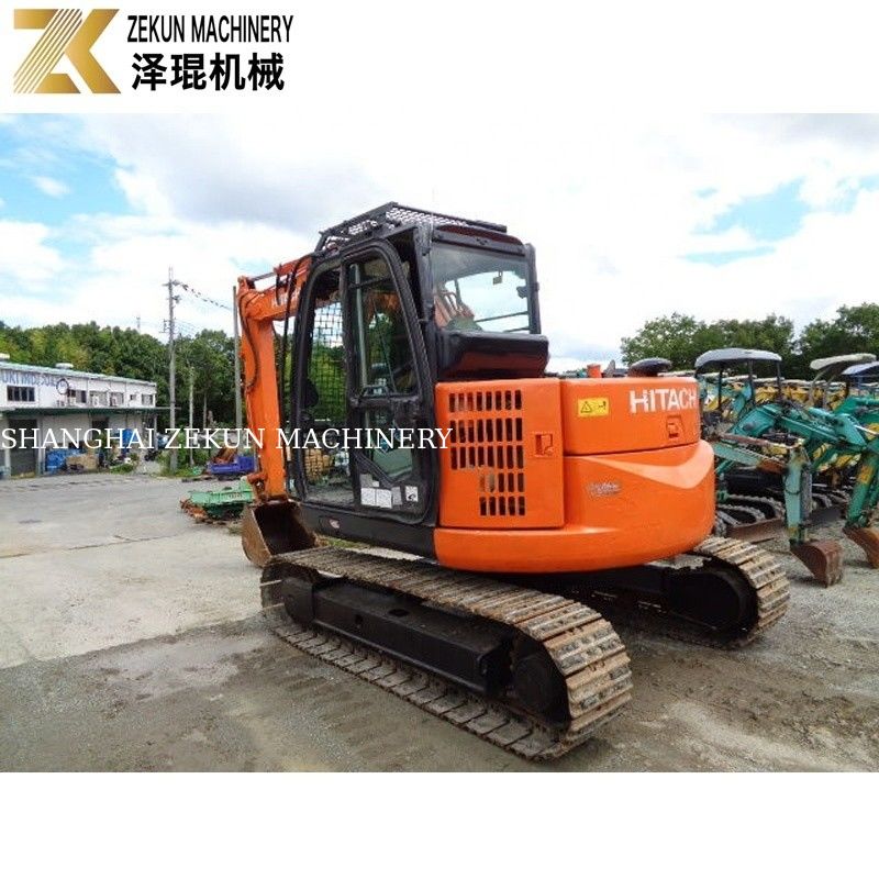 Le Japon a importé 7,5 tonnes d'excavatrice utilisée Hitachi ZX75 moteur Isuzu ZX75US-A pour l'agriculture