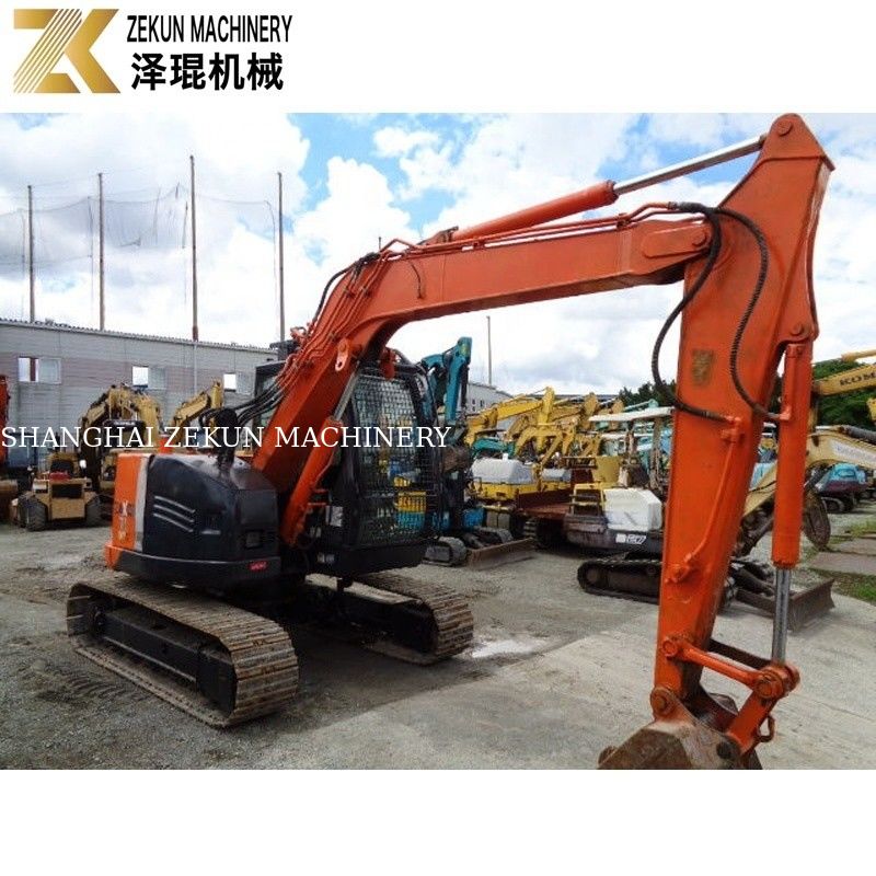 Le Japon a importé 7,5 tonnes d'excavatrice utilisée Hitachi ZX75 moteur Isuzu ZX75US-A pour l'agriculture