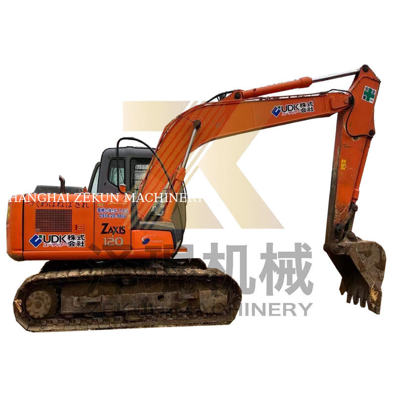 4001-6000 Heures de travail Hitachi ZX120-6 mini-pelée d'occasion avec moteur ISUZU