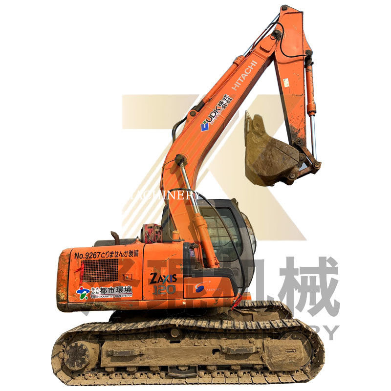 Mini-pelles utilisées Hitachi ZX120-6 de 12 tonnes Poids de fonctionnement 4001-6000 heures de travail