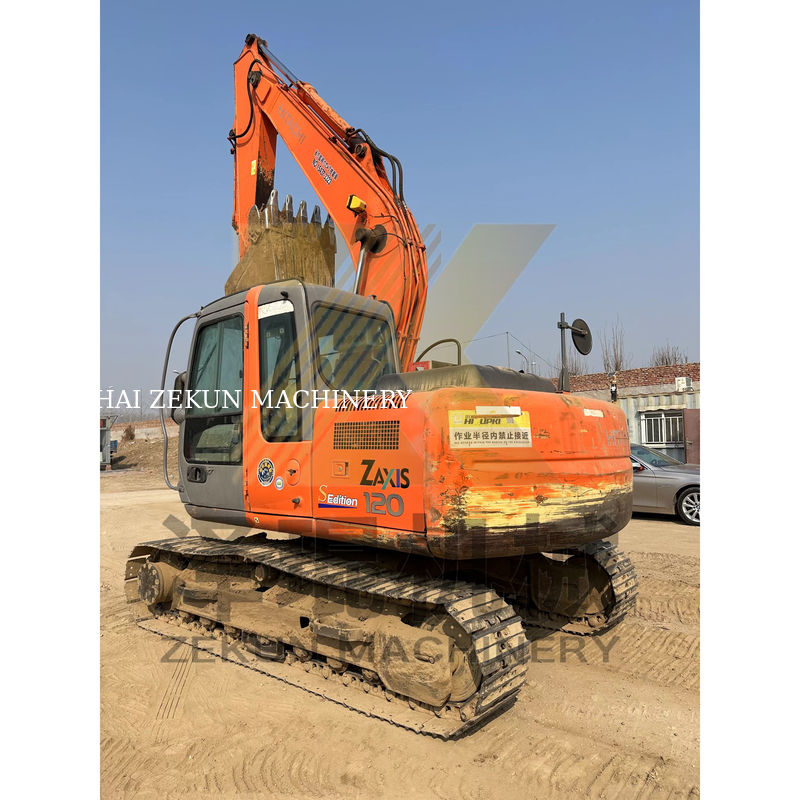 Mini-pelles utilisées Hitachi ZX120-6 de 12 tonnes Poids de fonctionnement 4001-6000 heures de travail