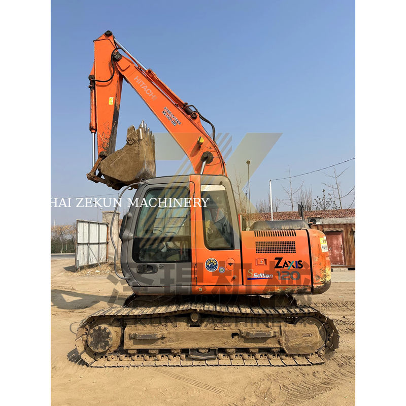 Mini-pelles utilisées Hitachi ZX120-6 de 12 tonnes Poids de fonctionnement 4001-6000 heures de travail